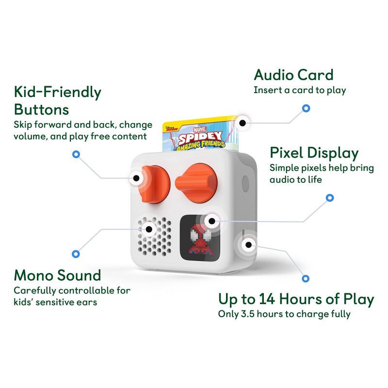 slide 5 of 5, Yoto Marvel: Spidey and His Amazing Friends Storybook Collection Audio Card; Yoto System, 1 ct