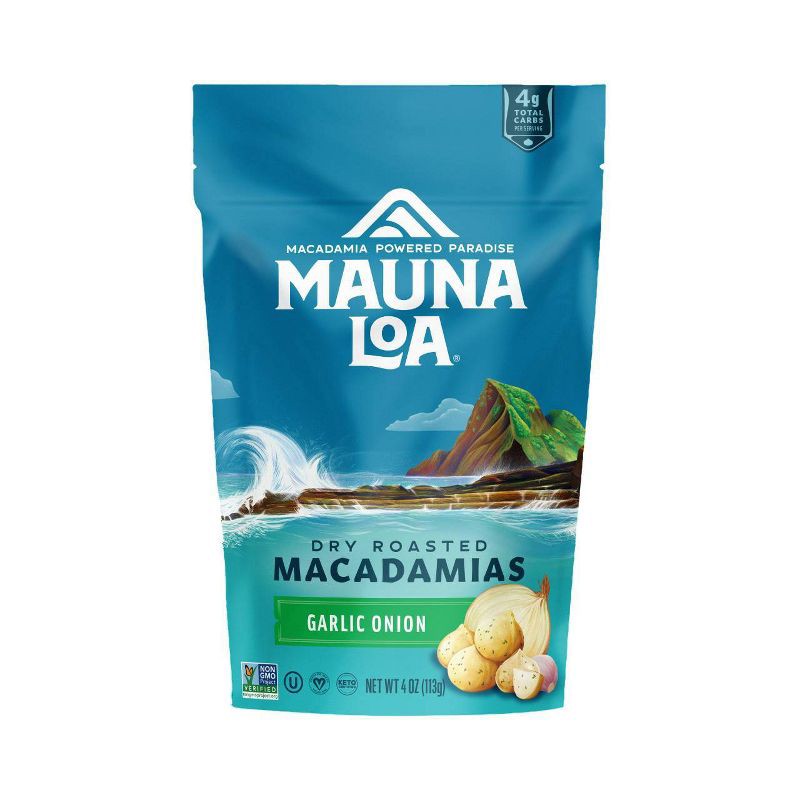 slide 1 of 5, Mauna Loa Garlic Onion Macadamia Nuts - 4oz, 4 oz