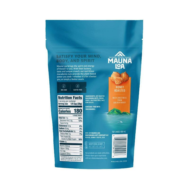slide 2 of 6, Mauna Loa Honey Roasted Macadamia Nuts - 4oz, 4 oz