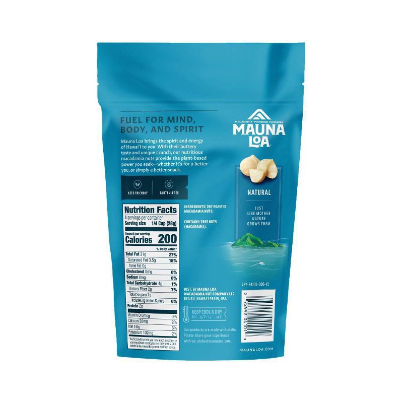 slide 4 of 10, Mauna Loa Natural Macadamia Nuts - 4oz, 4 oz