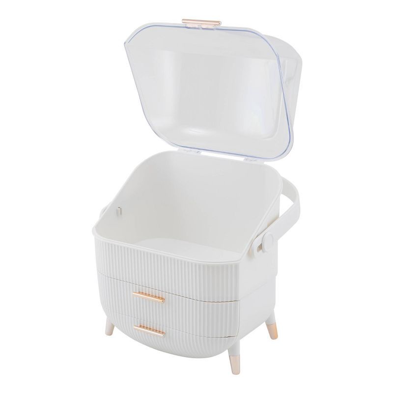 slide 5 of 9, Thinkspace Cosmetic Case - White, 1 ct