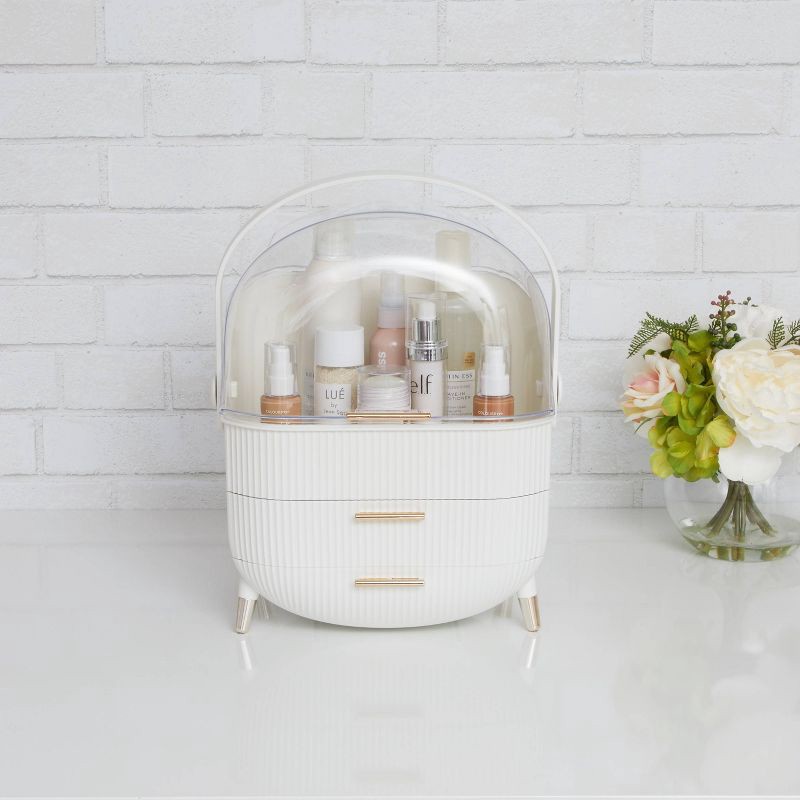 slide 8 of 9, Thinkspace Cosmetic Case - White, 1 ct