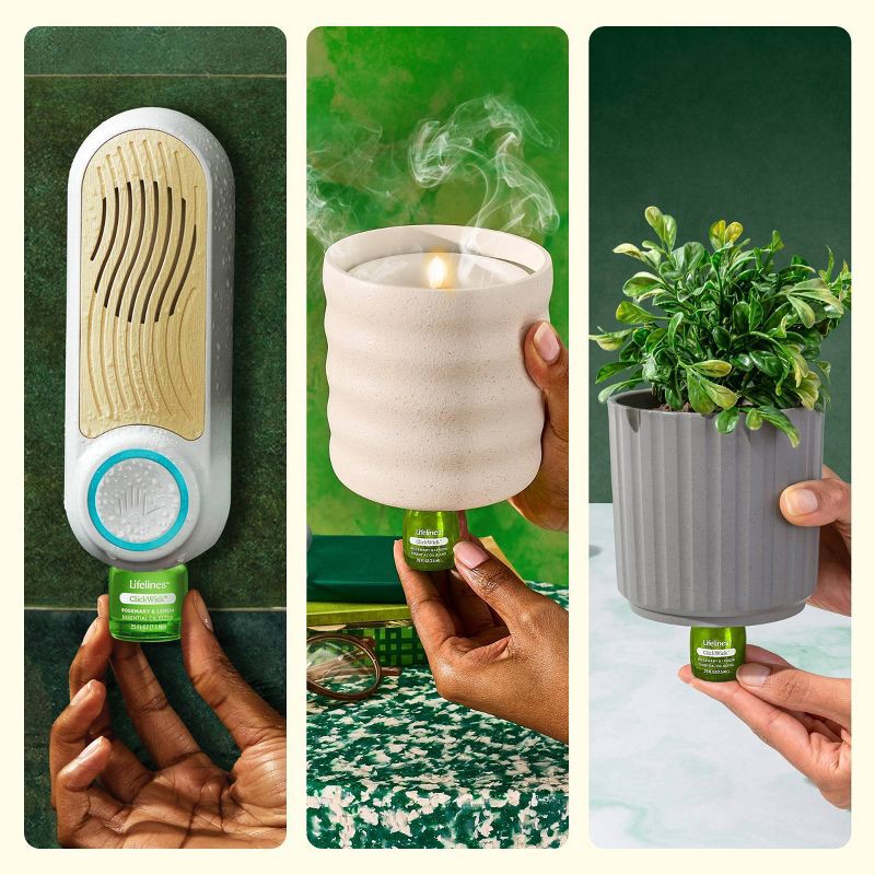 slide 3 of 8, Lifelines Herbal Garden Essential Oil Clickwick, 1 ct