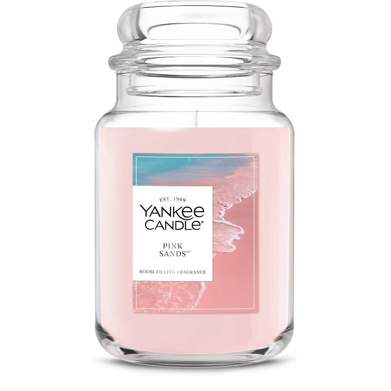 slide 1 of 7, Original Large Jar Pink Sands Candle 22oz - Yankee Candle, 22 oz