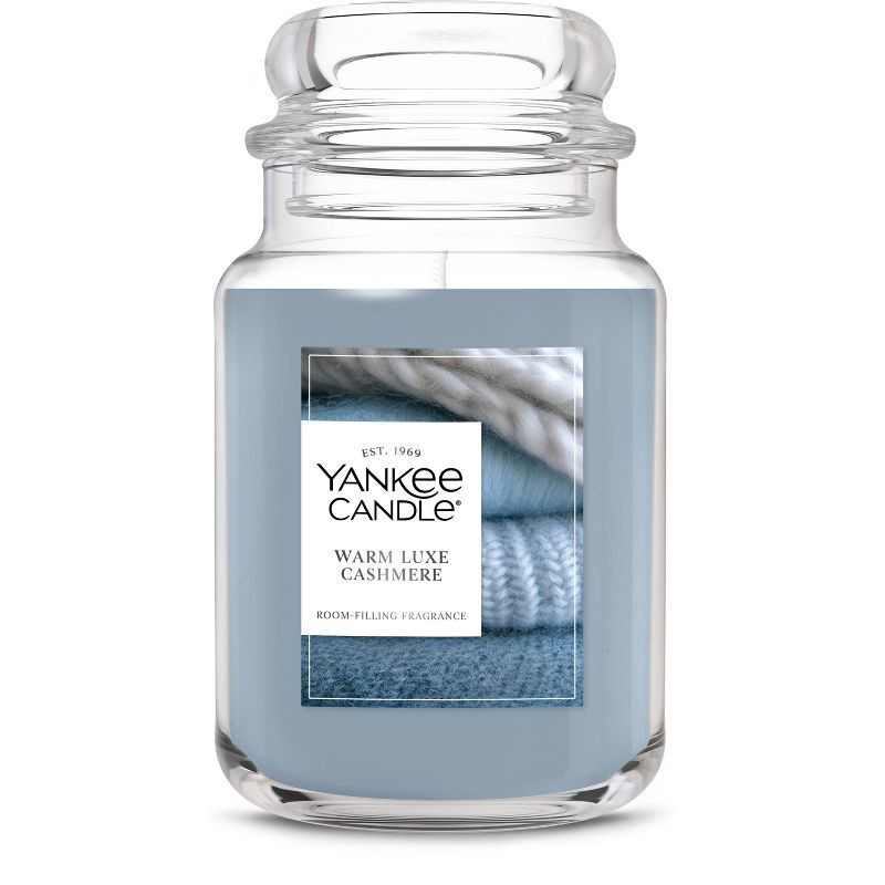 slide 1 of 8, Original Large Jar Warm Luxe Cashmere Candle 22oz - Yankee Candle, 22 oz