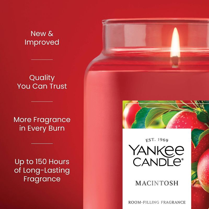 slide 3 of 8, Original Large Jar Macintosh Candle 22oz - Yankee Candle, 22 oz