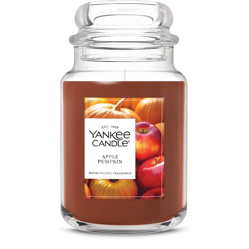 slide 1 of 8, Original Large Jar Apple Pumpkin Candle 22oz - Yankee Candle, 22 oz