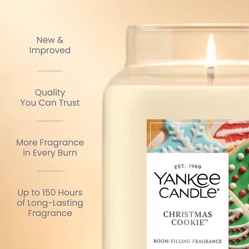 slide 5 of 7, Original Large Jar Christmas Cookie Candle 22oz - Yankee Candle, 22 oz