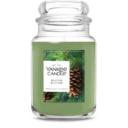 Original Large Jar Balsam and Cedar Candle 22oz- Yankee Candle