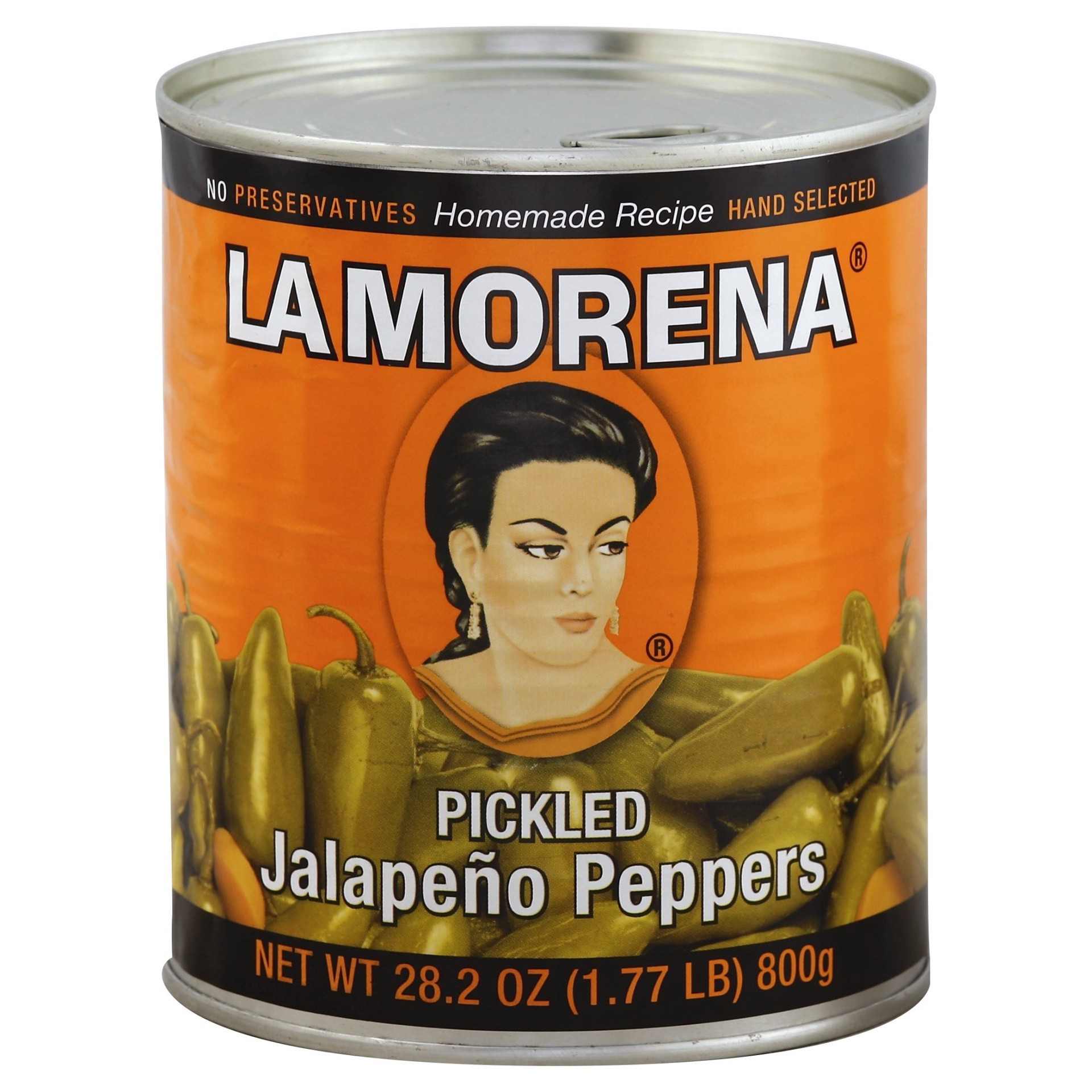 slide 1 of 2, La Morena Whole Jalapenos Peppers, 28.2 oz
