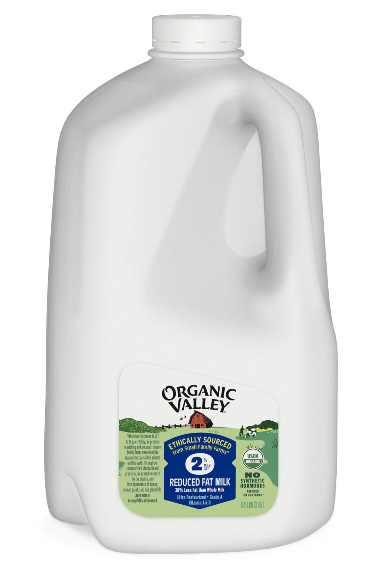 slide 1 of 2, Organic Valley Reduced Fat Milk 1 gal, 1 gal
