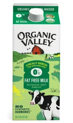 Organic Valley Fat Free Milk 0.5 gal