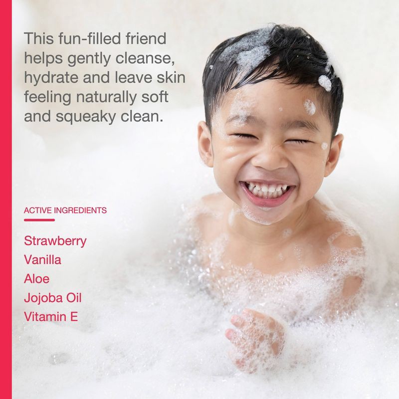 slide 6 of 7, Raw Sugar Kids' Bubble Bath + Body Wash - Strawberry Vanilla - 12 fl oz, 12 fl oz