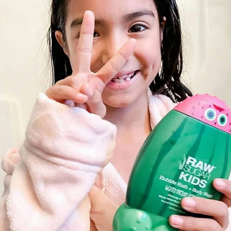 slide 7 of 7, Raw Sugar Kids' Bubble Bath + Body Wash - Watermelon Lemonade - 12 fl oz, 12 fl oz