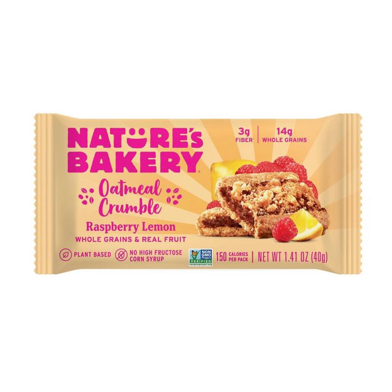 slide 3 of 5, Nature's Bakery Raspberry Lemon Snack Bars - 6ct, 6 ct