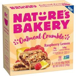 Nature's Bakery Raspberry Lemon Snack Bars - 6ct