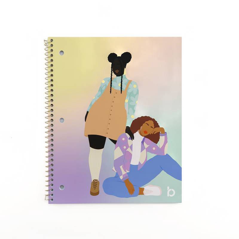 slide 1 of 5, Be Rooted 8.5"x10.5" Spiral Notebook College Ruled 2 Girls Ombre, School Supplies, 1 ct