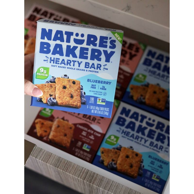 slide 4 of 4, Nature's Bakery Blueberry Protein Bars - 8.45oz/5ct, 8.45 oz, 5 ct