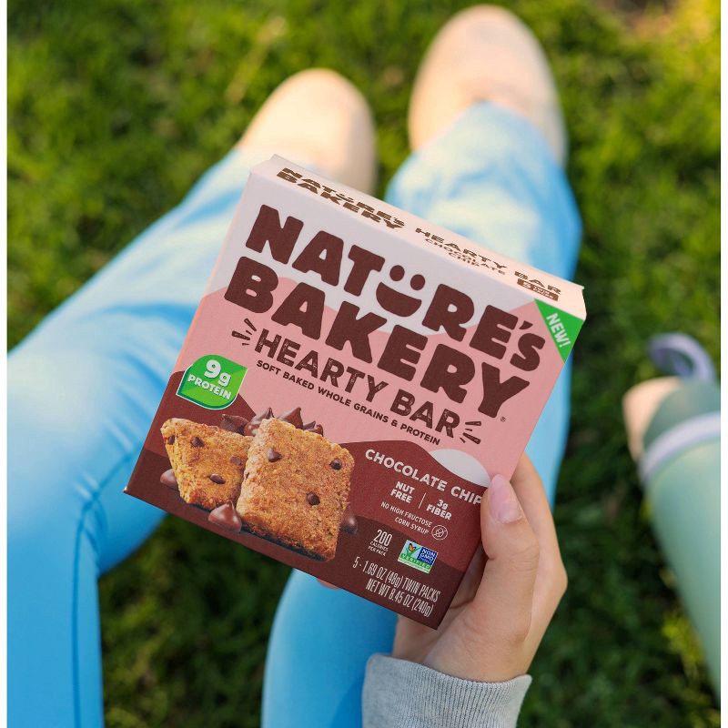 slide 4 of 4, Nature's Bakery Chocolate Chip Protein Bars - 8.45oz/5ct, 8.45 oz, 5 ct