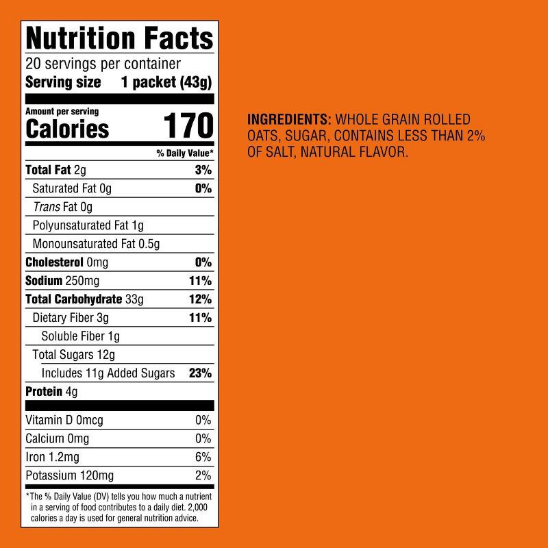 slide 5 of 5, Maple & Brown Sugar Naturally Flavored with Other Natural Flavors Instant Oatmeal - 20ct/30.3oz - Good & Gather™, 20 ct, 30.3 oz