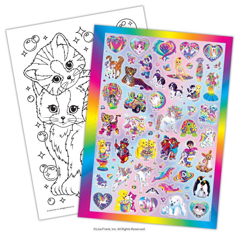 slide 3 of 5, Bendon Lisa Frank 224 Page Coloring & Activity Book, 1 ct