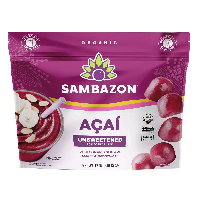 slide 1 of 4, Sambazon Frozen Unsweetened Acai Berry Globes - 12oz, 12 oz