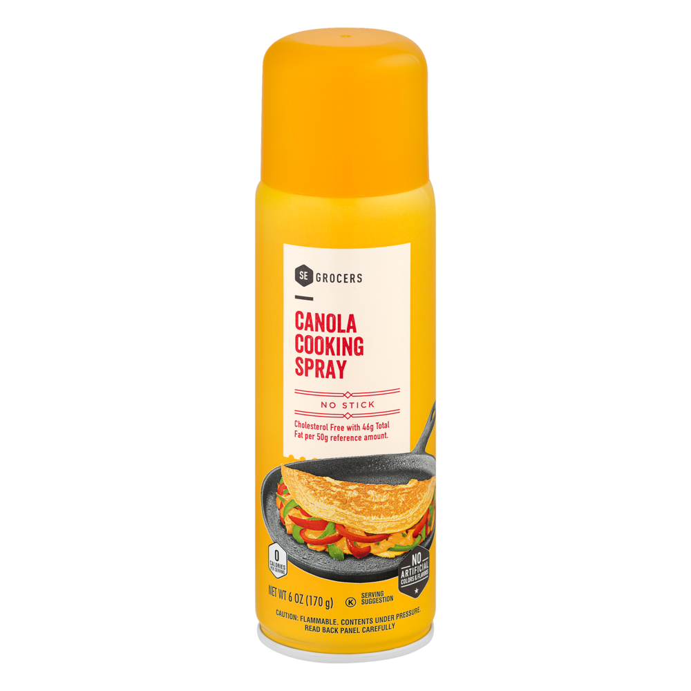 slide 1 of 1, SE Grocers Cooking Spray Canola, 6 oz