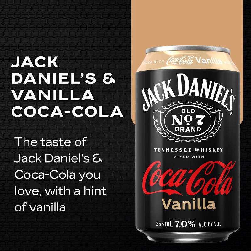 slide 4 of 10, Jack Daniel's & Coca-Cola Variety Flavored Beverages - 6pk/12 fl oz Cans, 6 ct; 12 fl oz