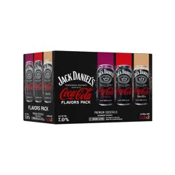 Jack Daniel's & Coca-Cola Variety Flavored Beverages - 6pk/12 fl oz Cans