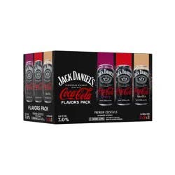 Jack Daniel's & Coca-Cola Variety Flavored Beverages - 6pk/12 fl oz Cans