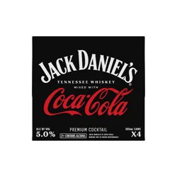 Jack Daniel's & Coca-Cola - 4pk/12 fl oz Cans