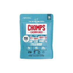 Chomps Snack Sticks Chomps Chomplings Sea Salt Beef Mini Sticks - 7oz/14ct