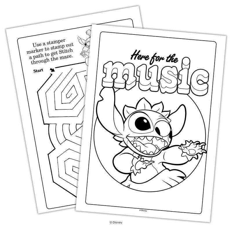 slide 4 of 5, Bendon Disney Stitch Coloring & Activity with Stamper Marker Book, 1 ct