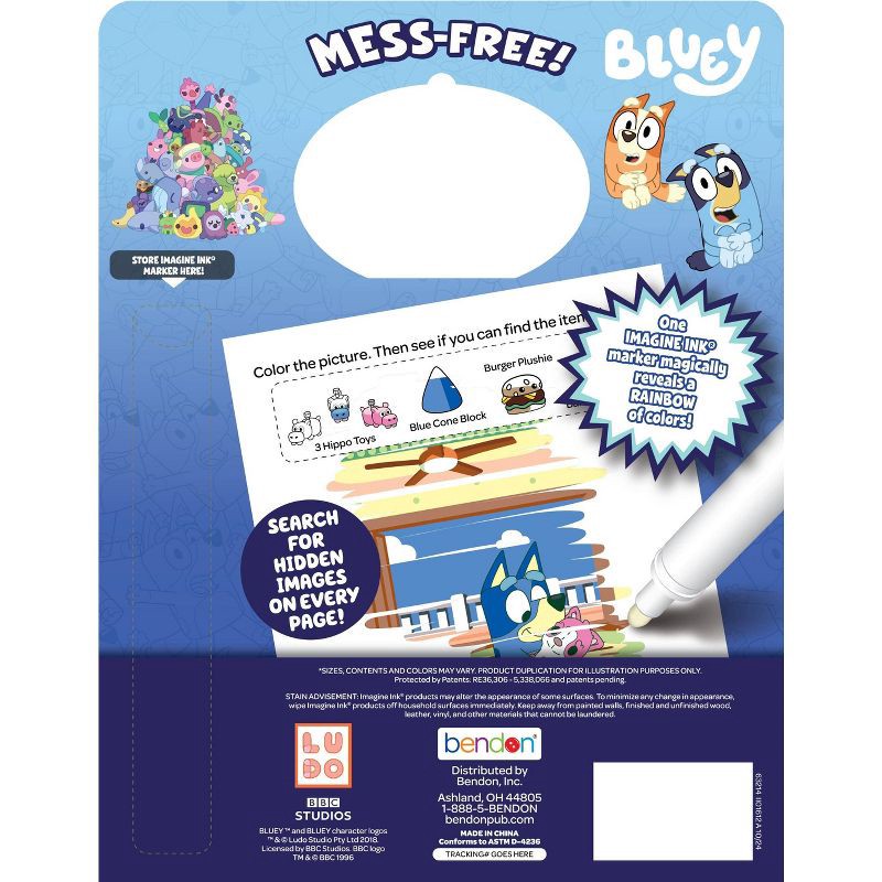 slide 2 of 5, Bendon Bluey Imagine Ink Reveal Book, 1 ct