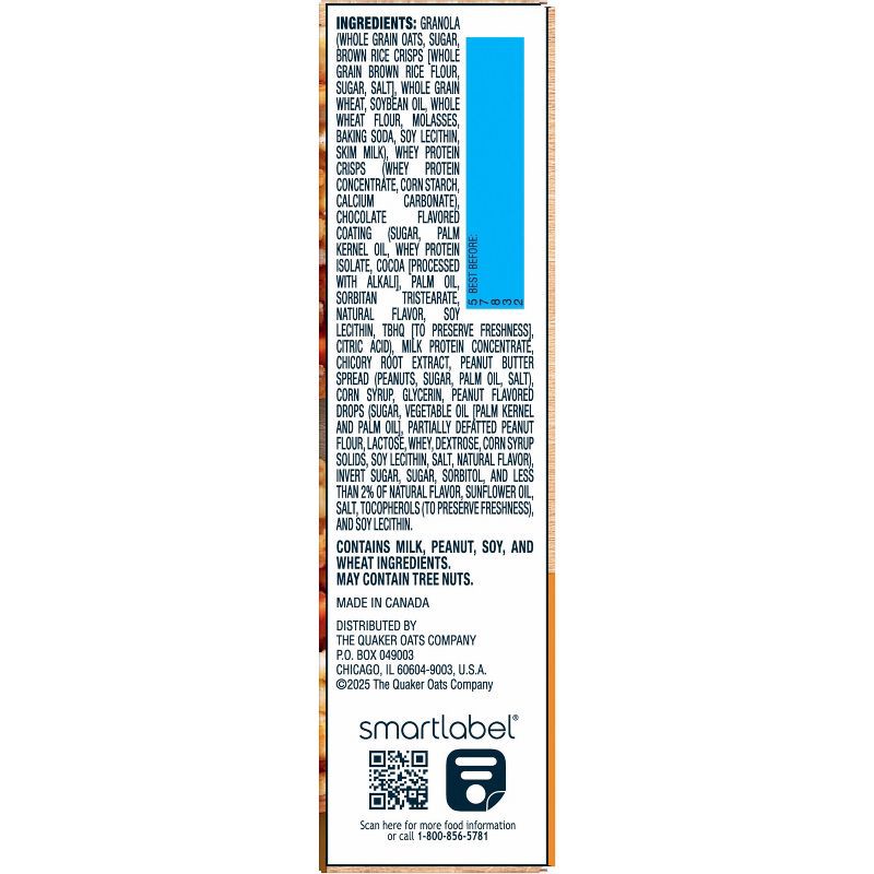 slide 2 of 9, Quaker Peanut Butter & Chocolate Chewy Protein Granola Bars - 7oz/5ct, 5 ct; 7 oz