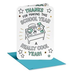 American Greetings Teacher Appreciation Card with Gift Card Holder, A Little Something, Includes Envelope