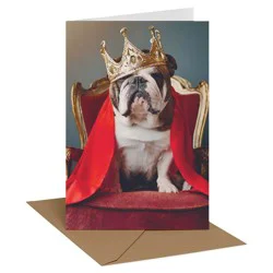 Recycled Paper Greetings Father's Day Card for Dad, All Hail the King, Includes Envelope