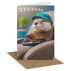 Recycled Paper Greetings Father's Day Card for Dad, There's No Otter Dad Quite Like You, Includes Envelope