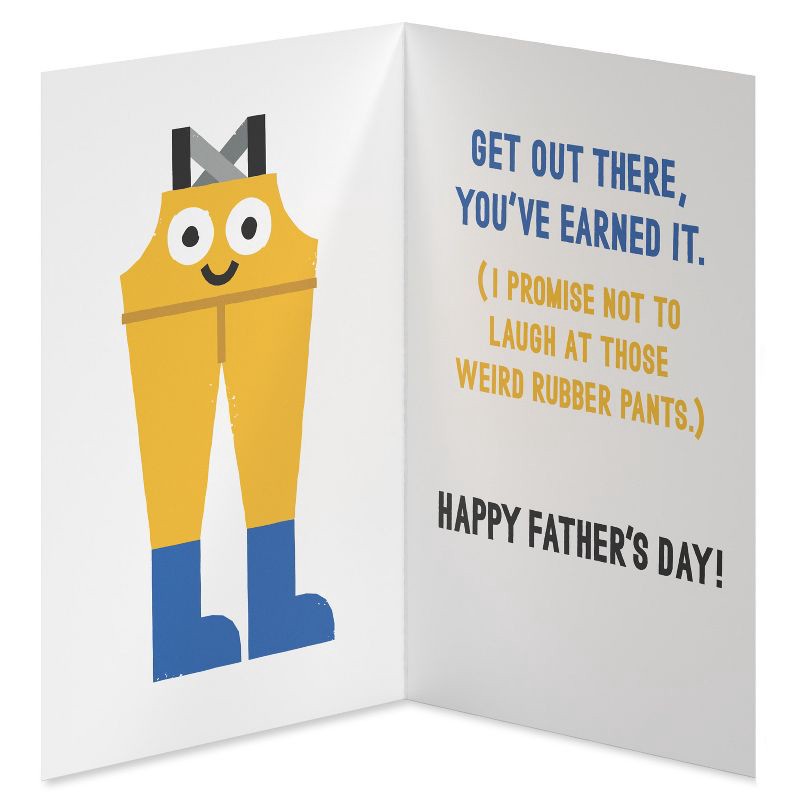 slide 2 of 3, Recycled Paper Greetings Father's Day Card for Dad Fishing Fun, 1 ct