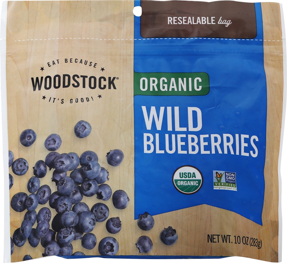 slide 2 of 12, Woodstock Organic Wild Blueberries 10 oz, 10 oz