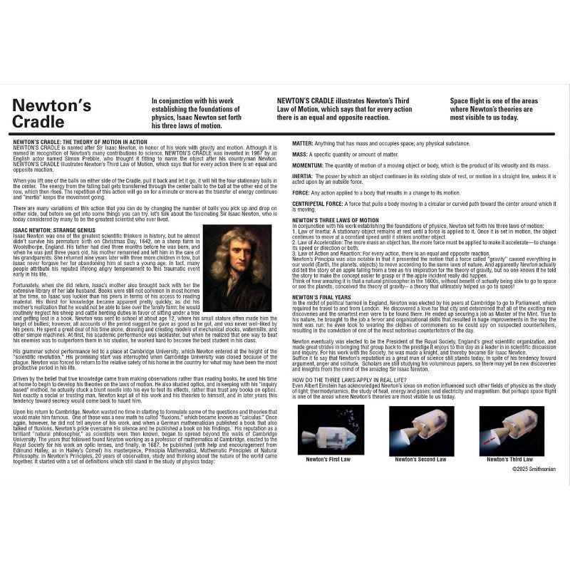 slide 5 of 5, Smithsonian Newton's Cradle: Physics Learning Kit for 3rd Grade with Instruction Guide, 1 ct