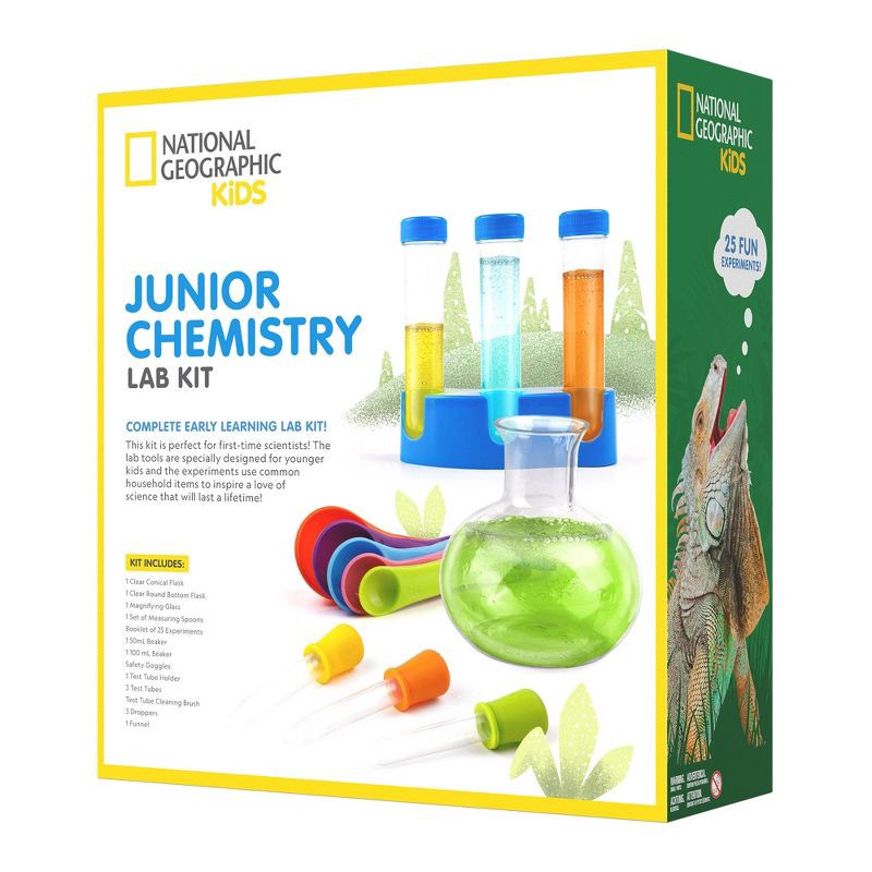 slide 2 of 5, National Geographic JR. Chemistry Set: Science Kit for Preschool to 7th Grade with Activity Guide, 1 ct