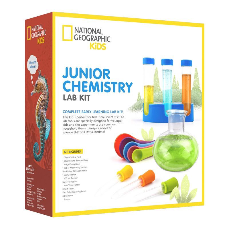 slide 3 of 5, National Geographic JR. Chemistry Set: Science Kit for Preschool to 7th Grade with Activity Guide, 1 ct