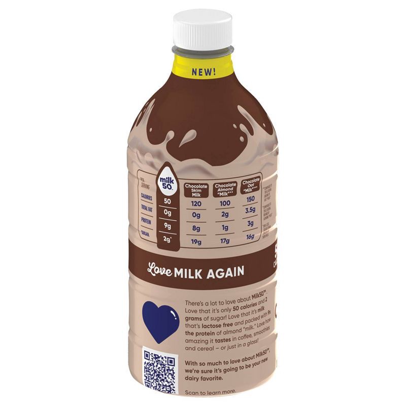slide 3 of 8, DairyPure Milk 50 Skim Chocolate Milk - 48 fl oz, 48 fl oz