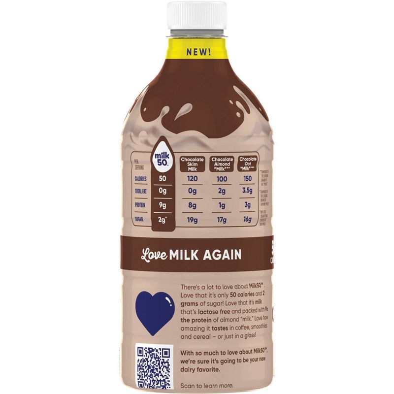 slide 5 of 8, DairyPure Milk 50 Skim Chocolate Milk - 48 fl oz, 48 fl oz