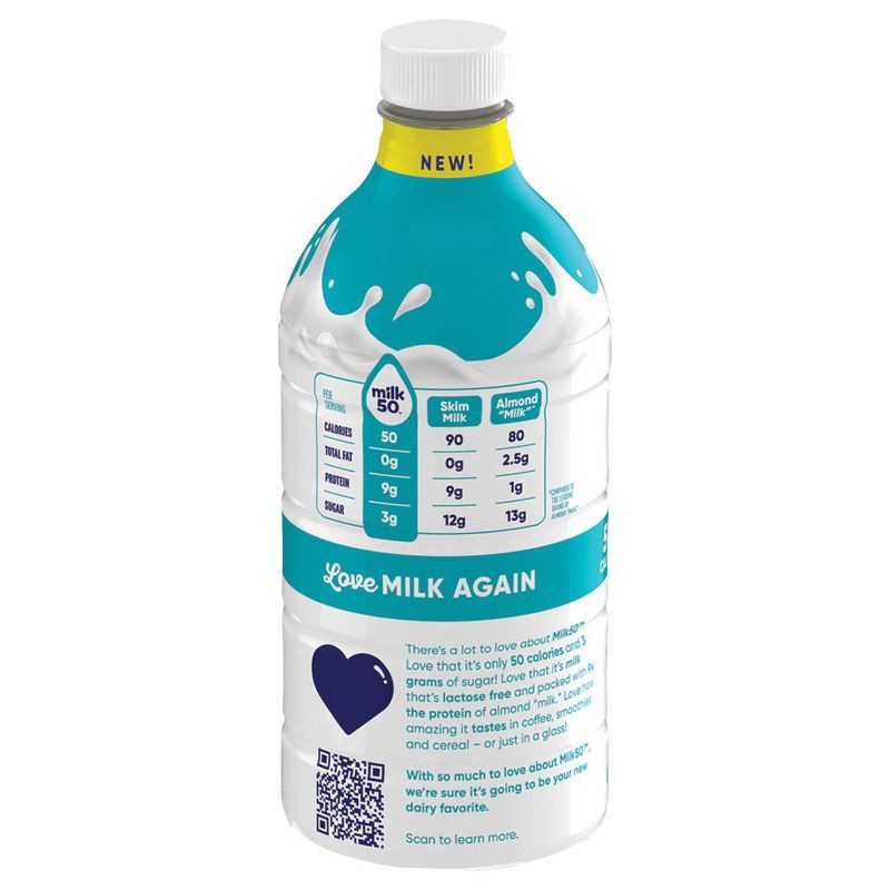 slide 3 of 8, DairyPure Milk 50 Skim Vanilla Milk - 48 fl oz, 48 fl oz