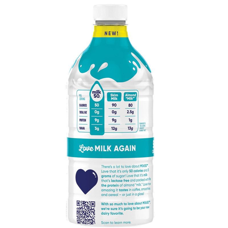 slide 5 of 8, DairyPure Milk 50 Skim Vanilla Milk - 48 fl oz, 48 fl oz