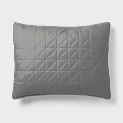 Standard Microfiber Quilt Sham Ivory - Room Essentials™