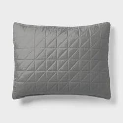 Standard Microfiber Quilt Sham Ivory - Room Essentials™