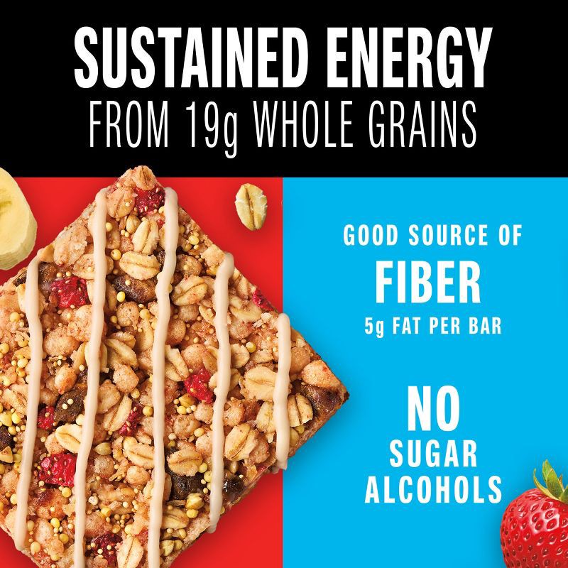 slide 5 of 5, KIND Health Grains Energy Strawberry Banana Protein Bars - 5ct, 5 ct